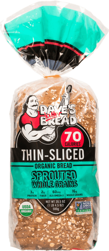 $1.00 for Dave's Killer Bread® Sprouted Whole Grains Thin-Sliced Bread. Offer available at multiple stores.