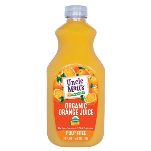 $1.25 for Uncle Matt's® Organic Orange Juice. Offer available at Walmart.