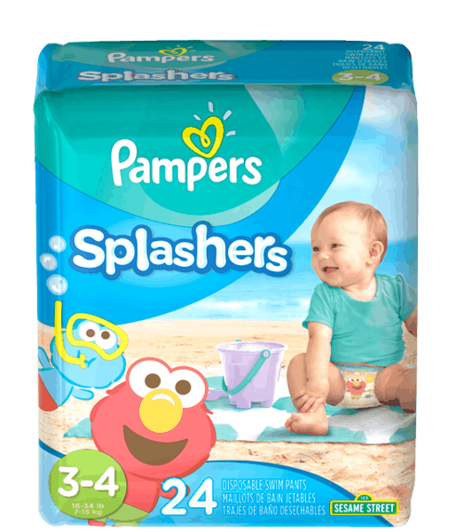 $2.00 for Pampers&reg; Splashers. Offer available at multiple stores.