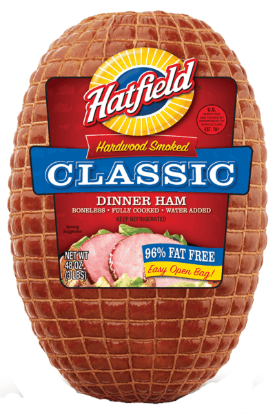 $1.50 for Hatfield® Dinner Ham. Offer available at Walmart.