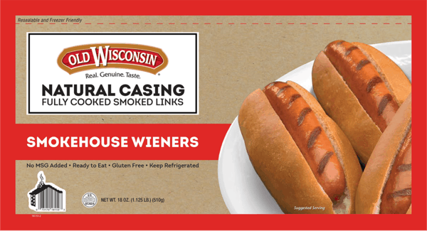 $0.75 for Old Wisconsin® Smoked Cooked Dinner Links. Offer available at Walmart.