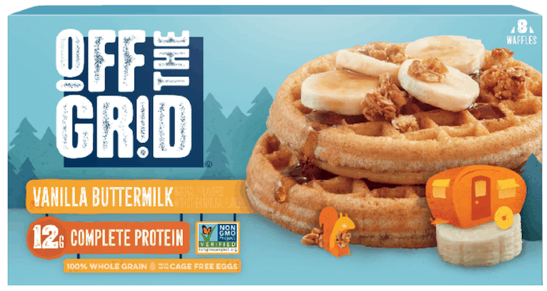 $0.50 for Off the Grid™ Waffles. Offer available at multiple stores.