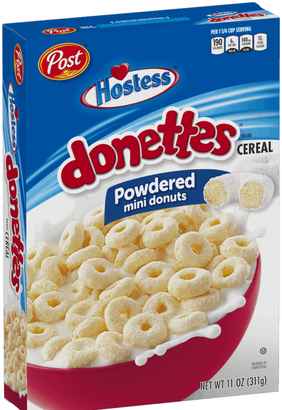 $0.50 for Post® Hostess™ Donettes™ Cereal. Offer available at multiple stores.