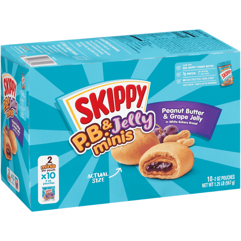 $1.50 for SKIPPY® P.B. & Jelly Minis. Offer available at multiple stores.