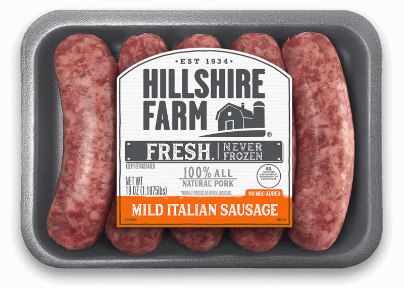 $1.10 for Hillshire Farm Fresh Sausage Links. Offer available at Walmart.