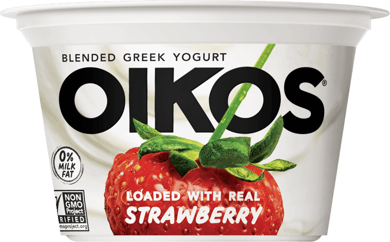 $0.75 for Oikos® Blended Greek Yogurt. Offer available at Walmart, Walmart Pickup & Delivery.