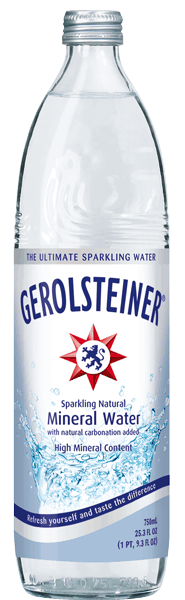 $0.50 for Gerolsteiner® Sparkling Natural Mineral Water. Offer available at multiple stores.