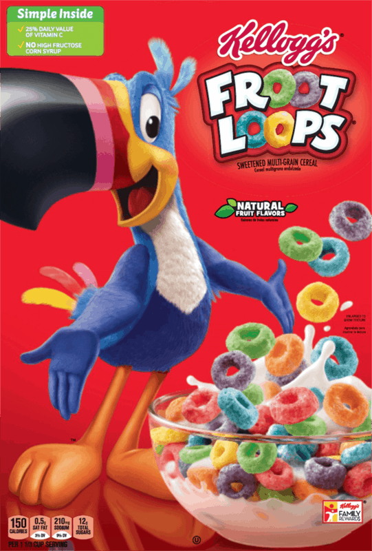 $0.50 for Kellogg’s Froot Loops Cereal. Offer available at multiple stores.