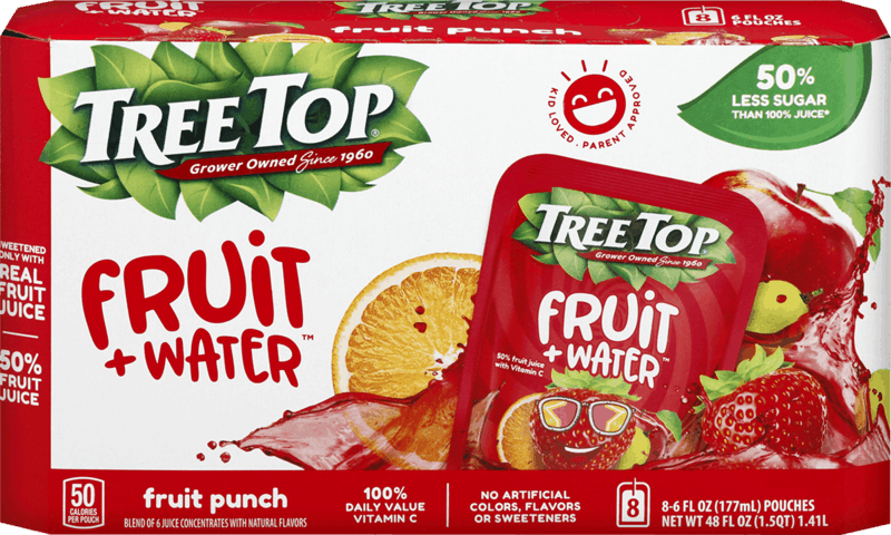 $1.00 for Tree Top Fruit+Water. Offer available at multiple stores.