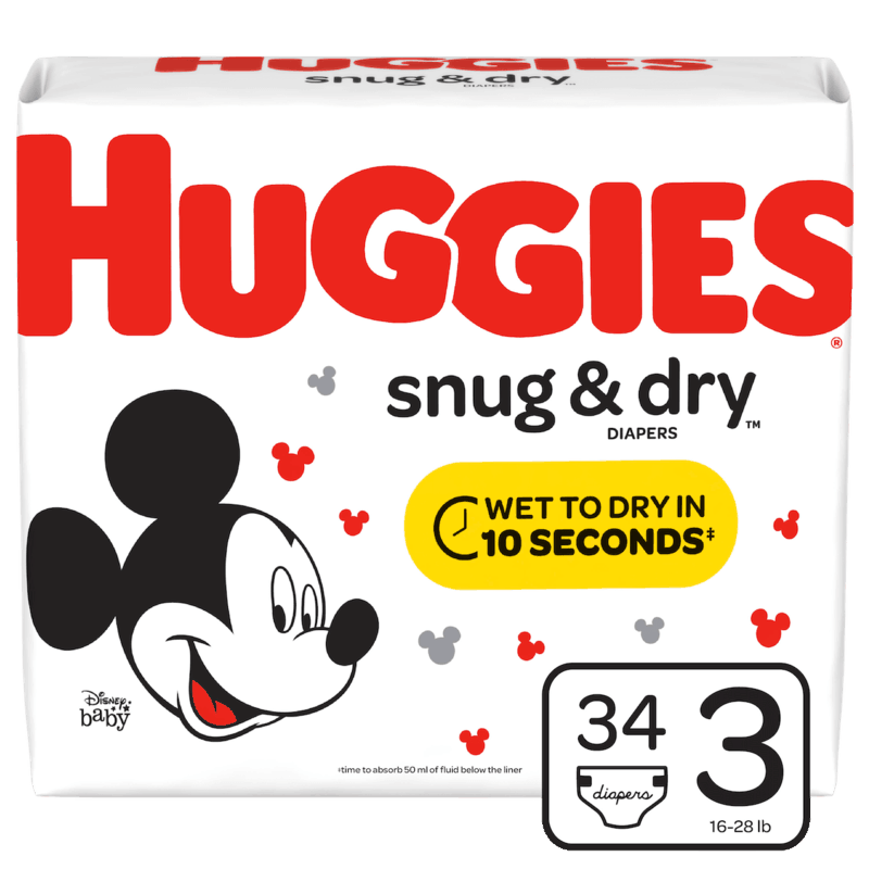 $1.00 for Huggies® Snug & Dry™ Diapers. Offer available at multiple stores.