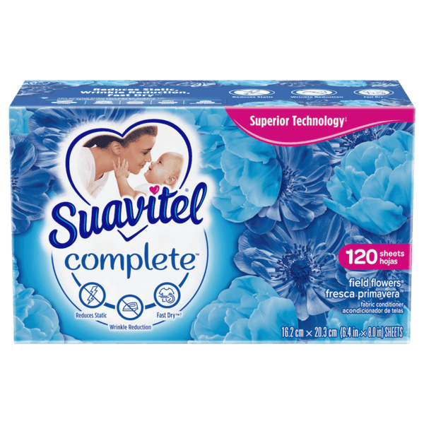 $2.00 for Suavitel® Complete™ Dryer Sheets. Offer available at Walmart.