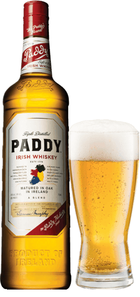 $2.00 for Paddy Irish Whiskey & Any Brand Beer. Offer available at Any Restaurant, Any Bar.