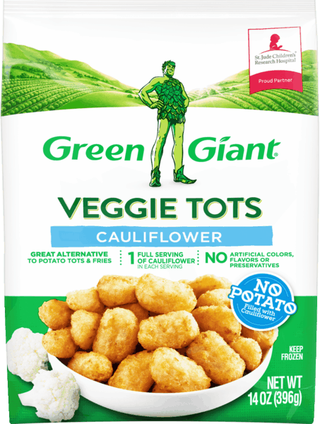 $1.00 for Green Giant® Veggie Tots. Offer available at multiple stores.