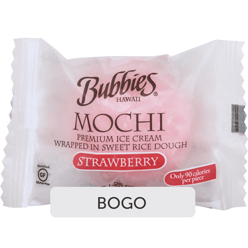 $2.00 for Bubbies Individually Wrapped Mochi. Offer available at Whole Foods Market, ACME.