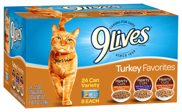 $1.50 for 9Lives® Wet Cat Food. Offer available at Walmart.