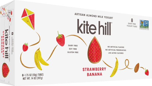 $1.00 for Kite Hill Kids Almond Milk Yogurt Tube. Offer available at Target, Whole Foods Market®.