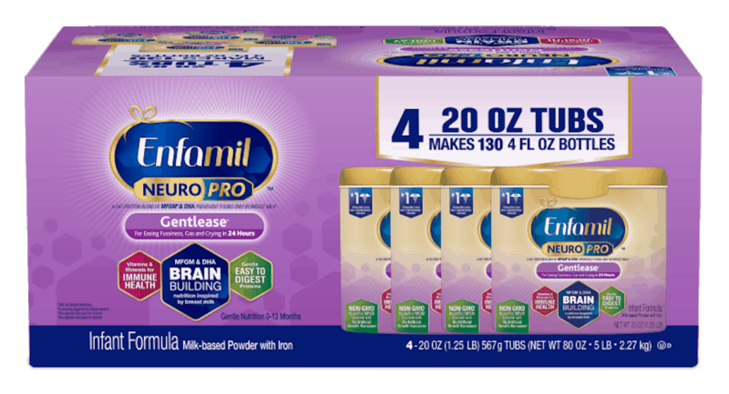 $8.00 for Enfamil NeuroPro™ Gentlease®. Offer available at Costco.