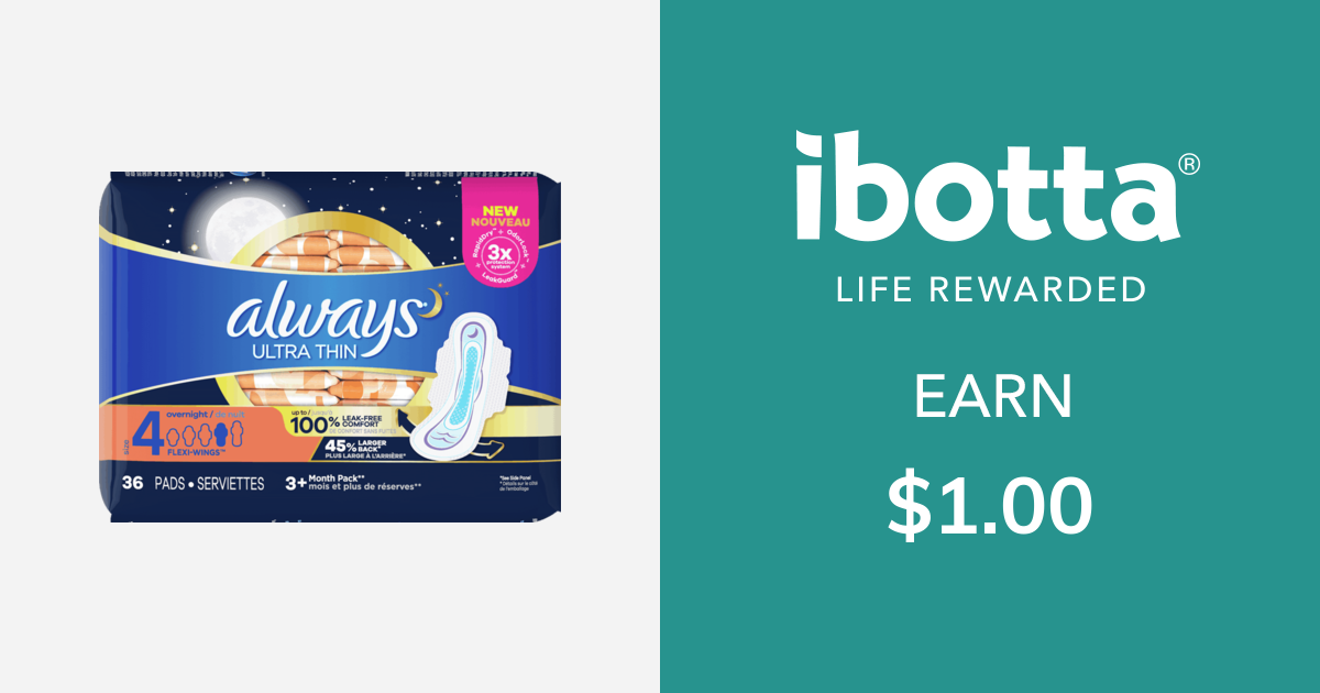 Always Pads and Liners offers better than coupons