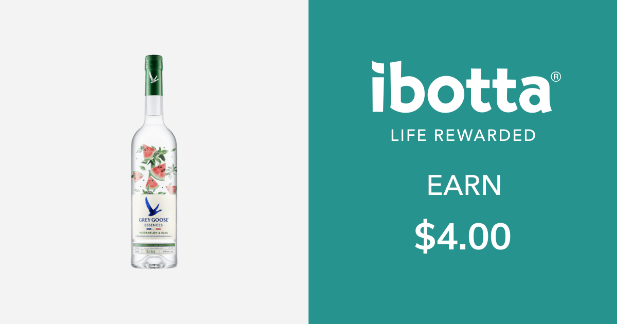 Get $4.00 back on Grey Goose Essences - any variety, 750ML - 1L bottle only.