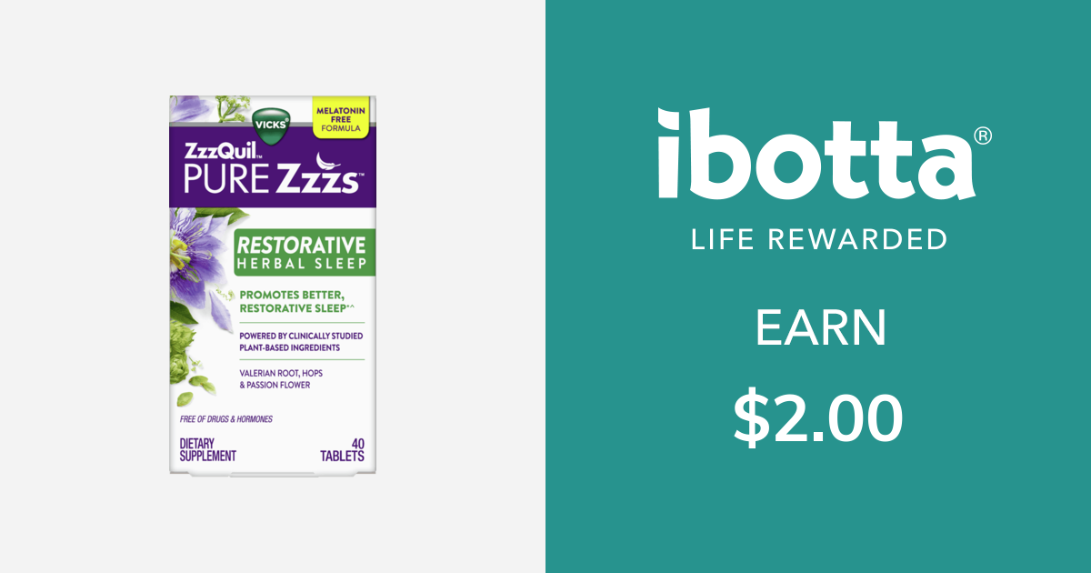 ZzzQuil PURE Zzzs Restorative Herbal Sleep Tablets offers better than