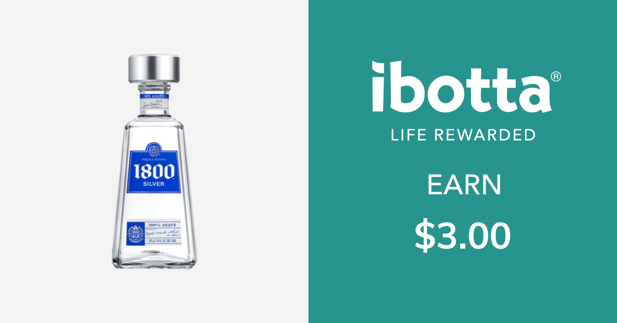Get $3.00 back on 1800 Tequila, select varieties, 750 ml bottle or larger. Offer includes the following varieties: •Silver •Reposado •CoconutYou can redeem this offer at any in-store retailer where this product is available.