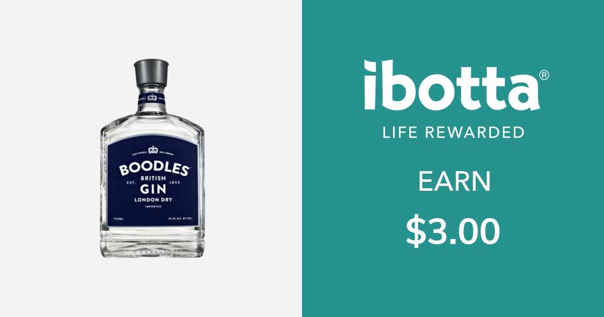 Get $3.00 back on Boodles Gin - any variety, 750 ml or larger. You can redeem this offer at any in-store retailer where this product is available.