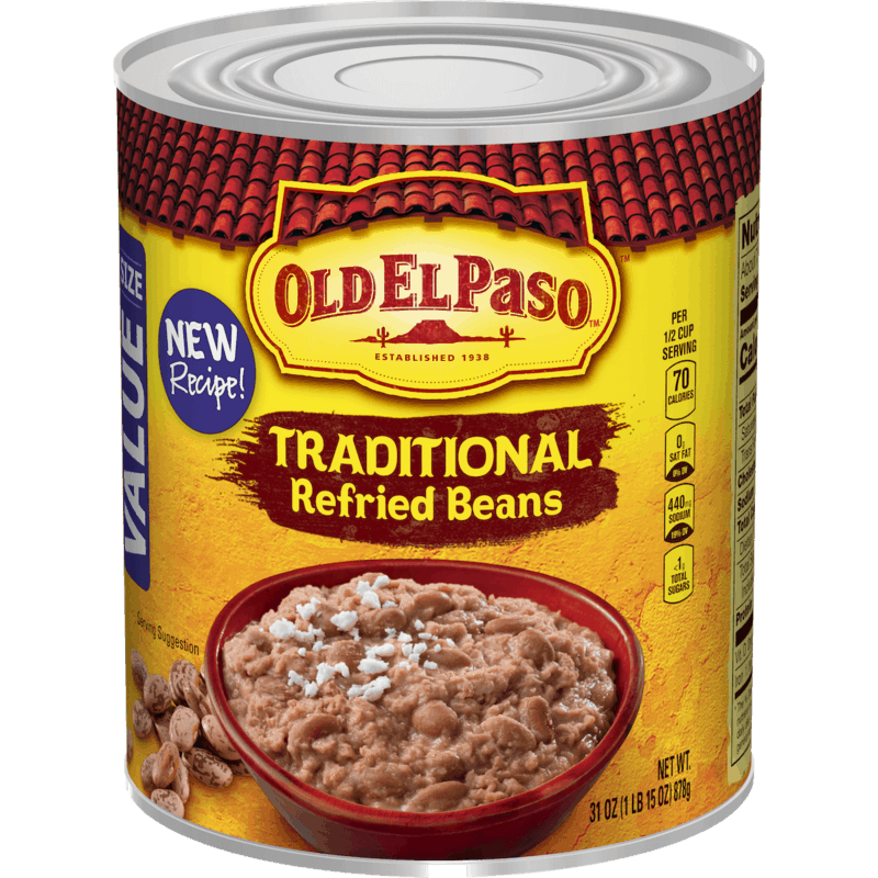 $0.35 for Old El Paso Refried Beans. Offer available at Walmart.