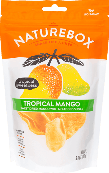 $1.00 for NatureBox Tropical Mango. Offer available at Safeway, Target, Cost Plus.