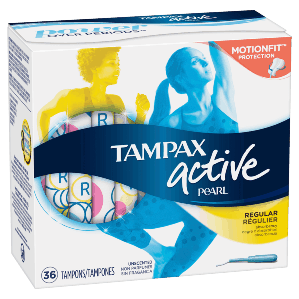 $0.70 for Tampax&reg; Pearl Active. Offer available at multiple stores.