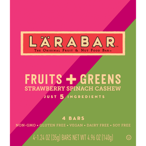 $1.00 for L&Auml;RABAR&reg; Fruits + Greens Bars. Offer available at Target.