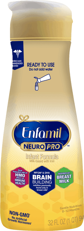 $3.00 for Enfamil NeuroPro Infant Ready to Use Formula. Offer available at Walmart, Walmart Pickup & Delivery.