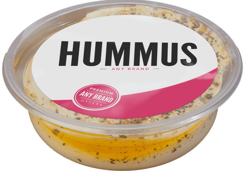 $0.10 for Any Brand Hummus. Offer available at multiple stores.