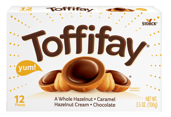 $0.50 for Toffifay&reg; Caramel Chocolate Hazelnut Chewy Candy. Offer available at multiple stores.