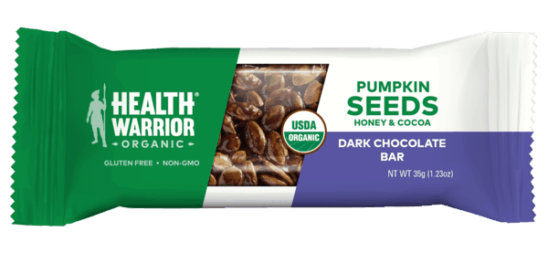 $0.50 for Health Warrior Pumpkin Seed Bars. Offer available at multiple stores.