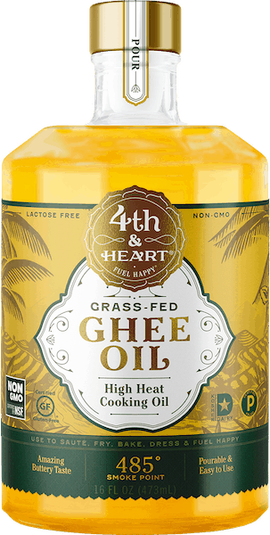 $2.00 for 4th & Heart® Grass Fed Pourable Ghee Oil. Offer available at multiple stores.