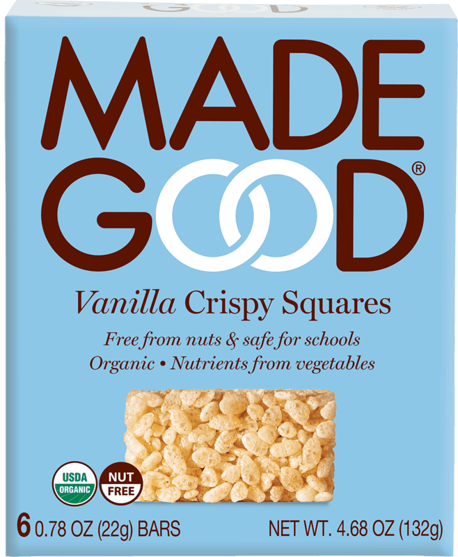 $1.00 for MadeGood Crispy Squares. Offer available at multiple stores.