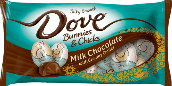 $1.00 for DOVE&reg; Bunnies and Chicks. Offer available at CVS Pharmacy.