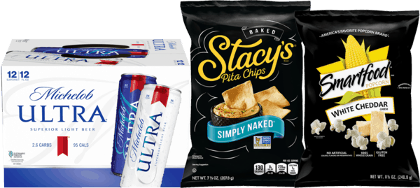 $1.00 for Smartfood® OR Stacy's Pita Chips. Offer available at multiple stores.