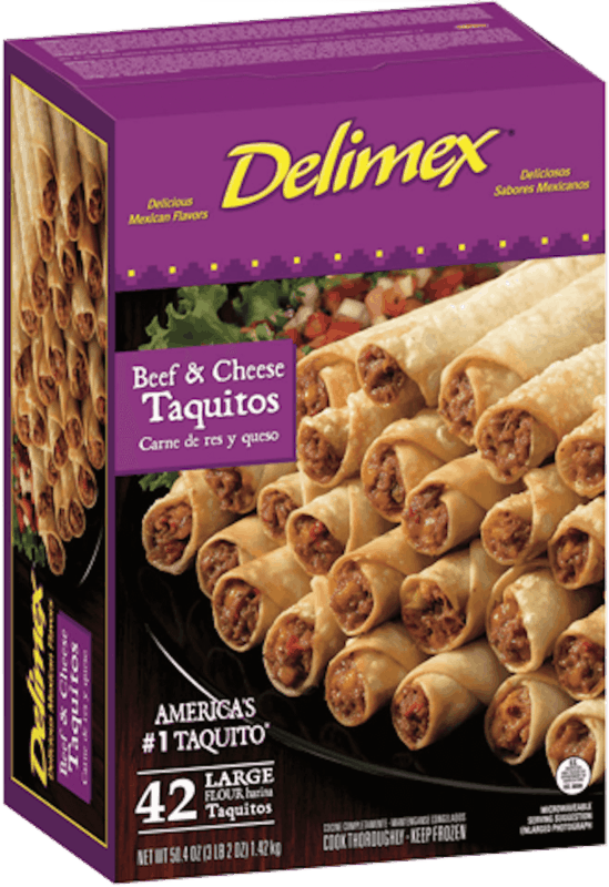 $0.75 for Delimex® Taquitos. Offer available at Walmart.