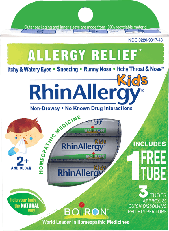 $1.00 for RhinAllergy® Kids Pellets. Offer available at Walgreens, H-E-B, Whole Foods Market, Sprouts Farmers Market.