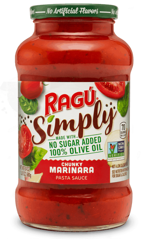 $0.50 for Ragu® Simply Pasta Sauce. Offer available at multiple stores.