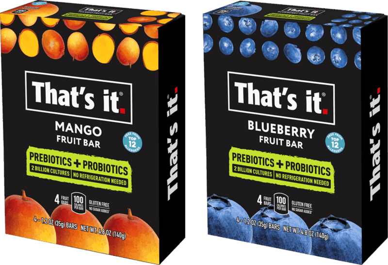 $1.00 for That's it. Probiotic Fruit Bar. Offer available at Walmart, Walmart Pickup & Delivery.