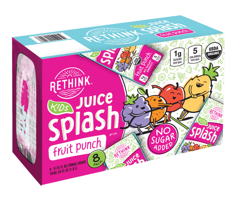 $1.00 for Rethink™ Kids Juice Splash. Offer available at multiple stores.