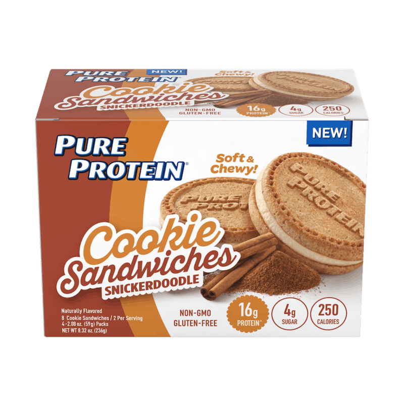 $2.00 for NEW Pure Protein Snickerdoodle Cookie Sandwiches. Offer available at Walmart, Walmart Pickup & Delivery.