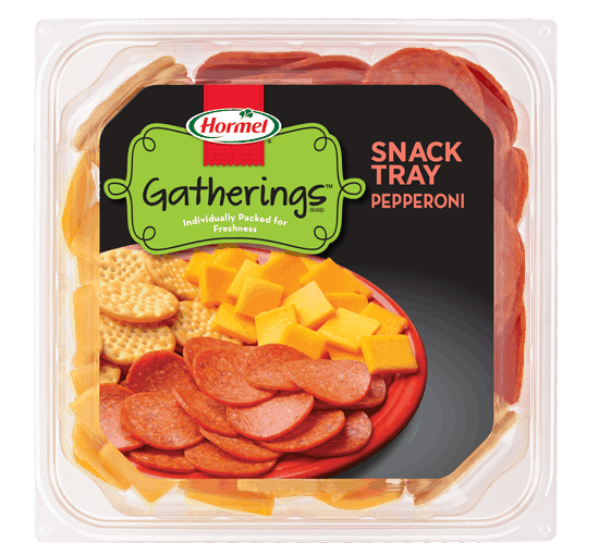 $1.00 for HORMEL GATHERINGS® Snack Tray. Offer available at Walmart.