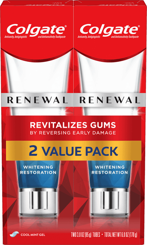 $3.00 for Colgate® Gum Renewal Toothpaste Twin Pack. Offer available at Kroger.