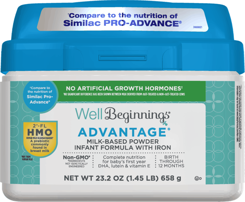 $4.00 for Well Beginnings Advantage Formula. Offer available at Walgreens.