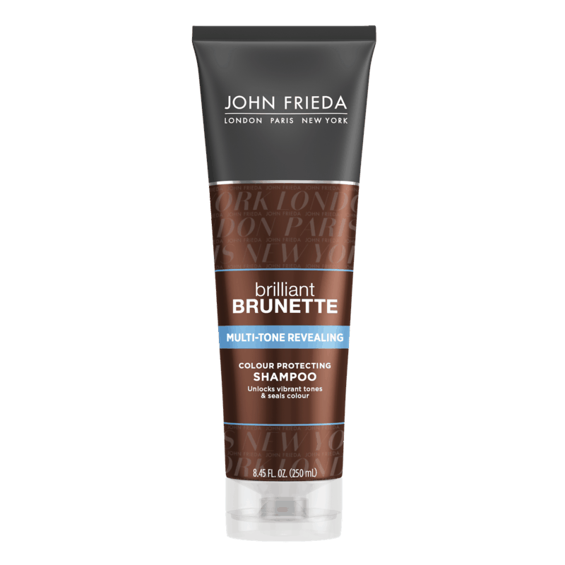 $1.00 for John Frieda® Brilliant Brunette® Multi-Tone Revealing Shampoo or Conditioner. Offer available at Walmart.