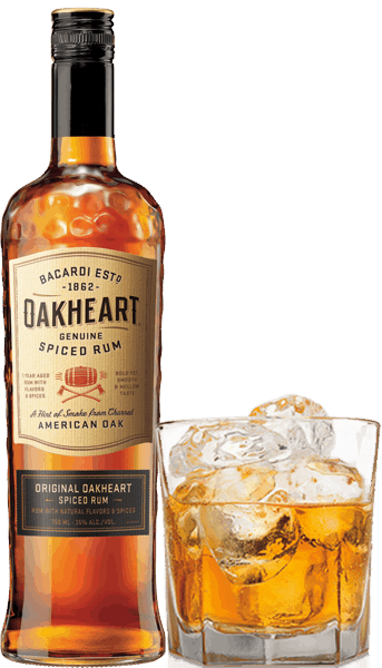 $2.00 for Oakheart Spiced Rum. Offer available at Any Restaurant, Any Bar.