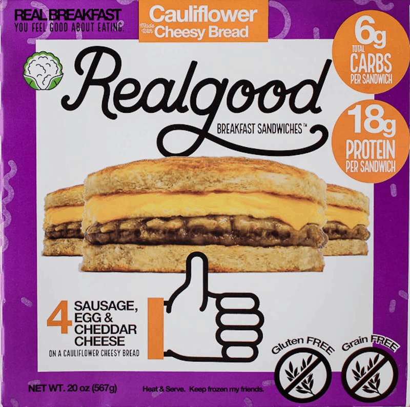 $2.00 for Real Good Foods® Breakfast Sandwiches. Offer available at multiple stores.